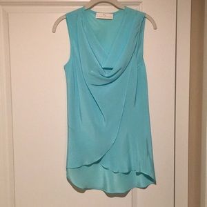 Amanda Uprichard Silk Cowl Neck Top